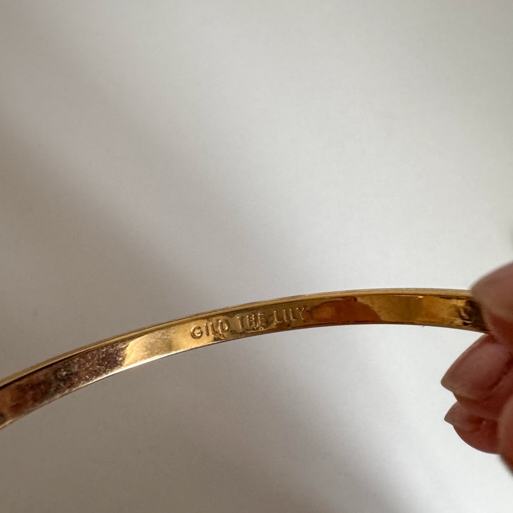 Kate Spade bangle bracelet, purple & gold - Picture 6 of 6